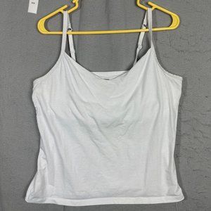 Best Fitting Intimates Womens Tank Top Sleeveless Spaghetti Strap White Size 2X